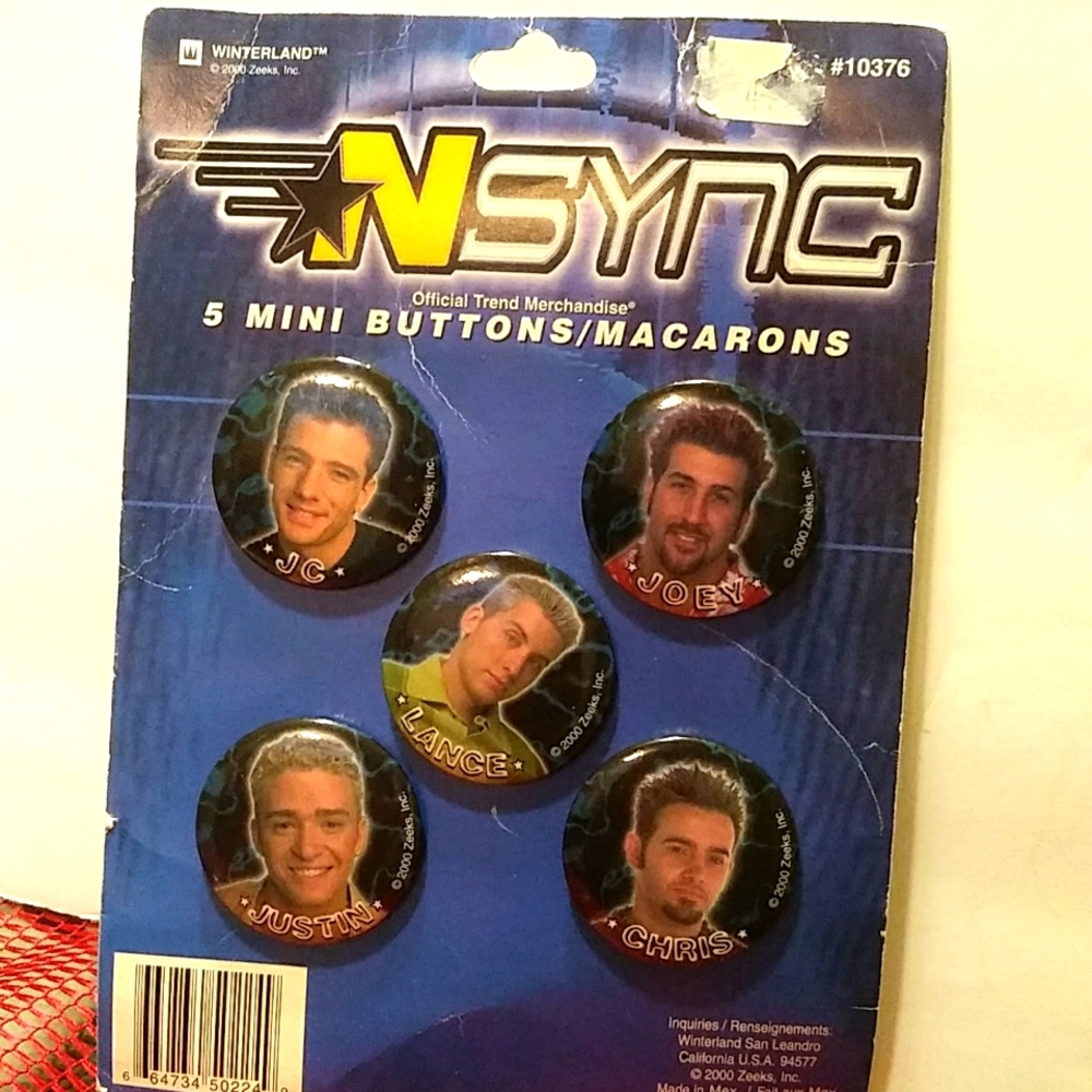 NSync 5 button set - Picture 2 of 6